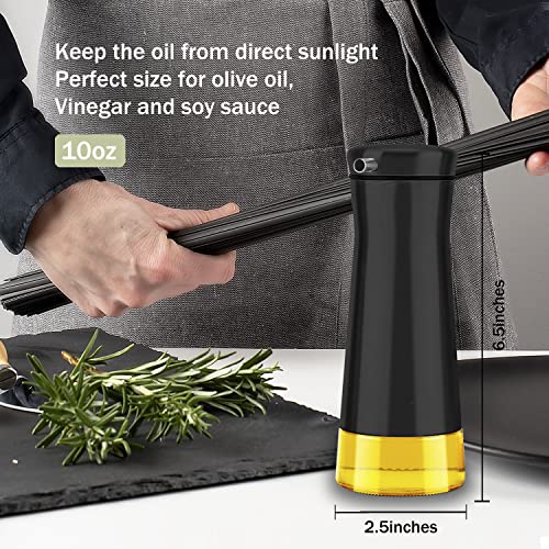 Black Oil And Vinegar Dispenser Set (2 Count)