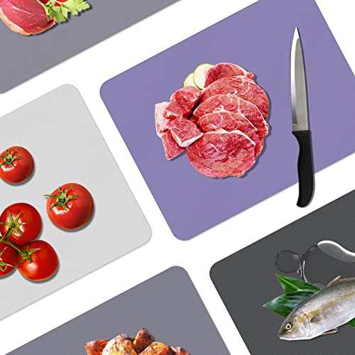 Small Flexible Plastic Cutting Boards for Kitchen Set of 3 (3 Count)