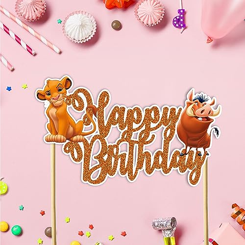 The Lion Kng Happy Birthday Cake Topper (10 Count)