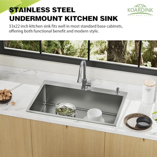 33x22In Drop In Kitchen Sink