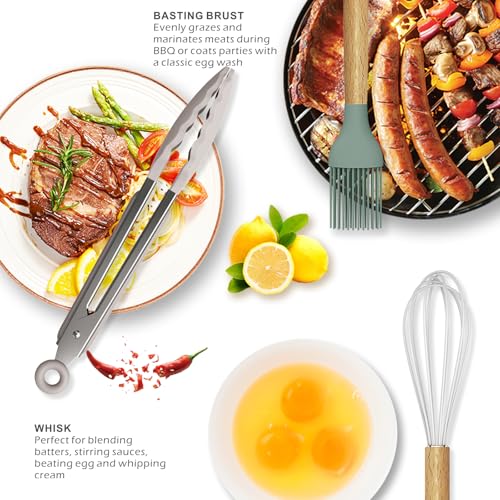 Silicone Cooking Utensils Set (14 Count)