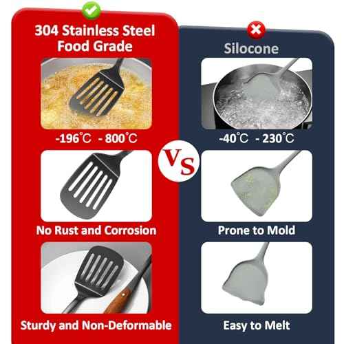 304 Stainless Steel Cooking Utensils Set (9 Count)