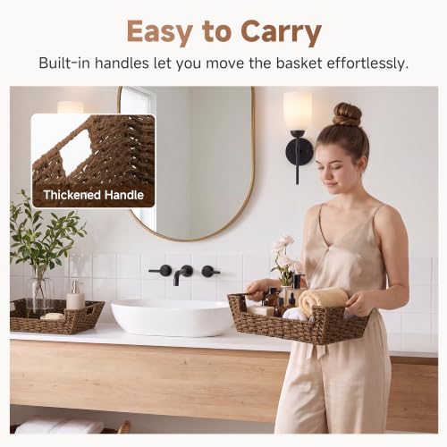 Woven Baskets for Organizing (2 Count)