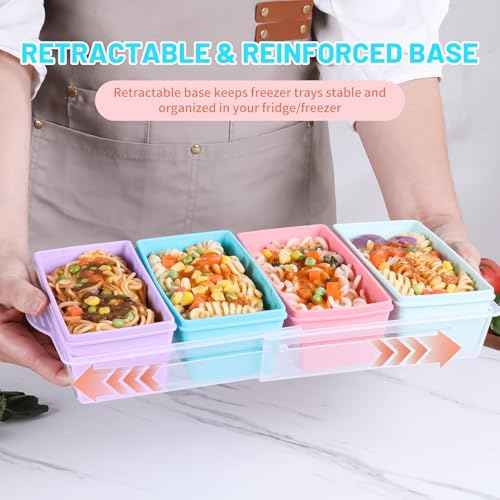 2 Cup Silicone Freezer Molds with Lids (4 Count)