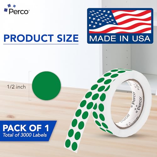 Green Round Circle Dot Sticker 1