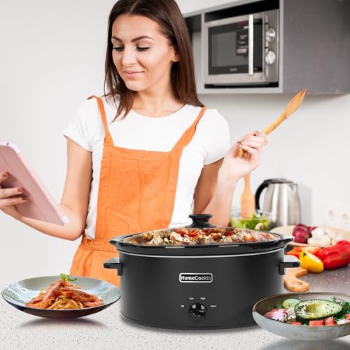 8 Quart Slow Cooker Oval Manual Pot Food Warmer with 3 Cooking Settings