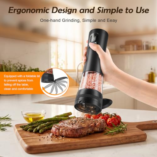 Electric Salt and Pepper Grinder Set (2 Count)