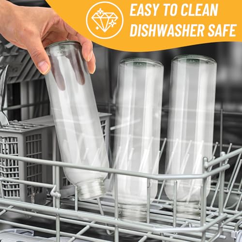 24oz Glass Water Bottle Set of 10 (10 Count)