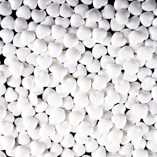 White Heart Shapes Sprinkles (4.58 Ounce)
