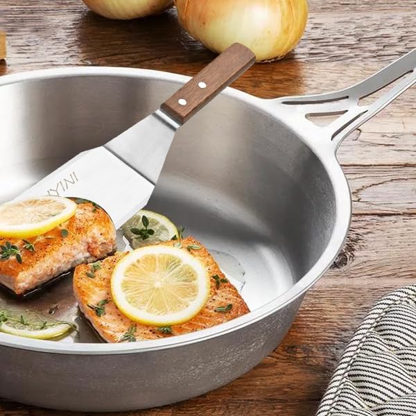 Stainless Steel Spatula Turner for Cast Iron Skillet