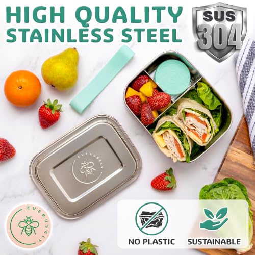 Stainless Steel Bento Box + Condiment Container