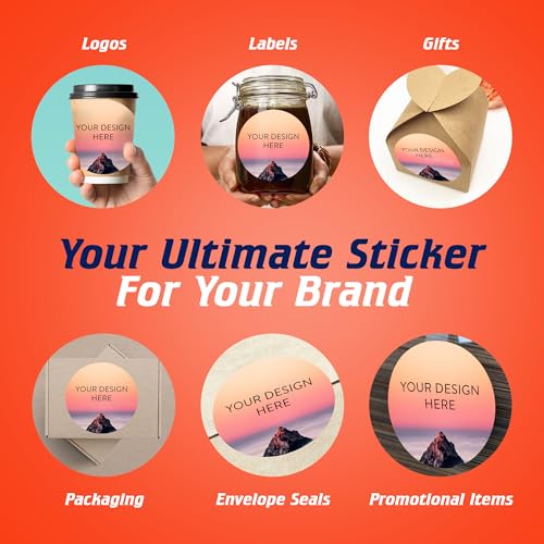 100 Custom Vinyl Stickers (100 Count)