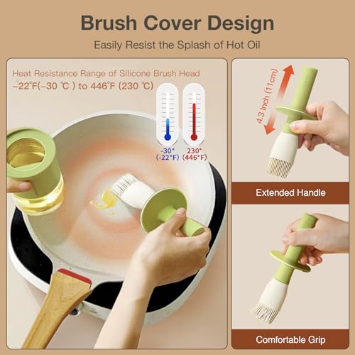 Oil Dispenser with Brush for Kitchen