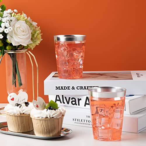 200PCS Silver Plastic Cups (200 Count)