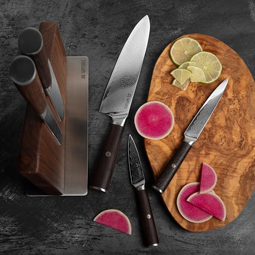 Magnetic Kitchen Knife Block Set 6 Pcs (7 Count)