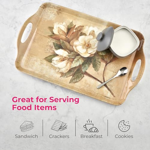 Sugar Magnolia Large Melamine Tray