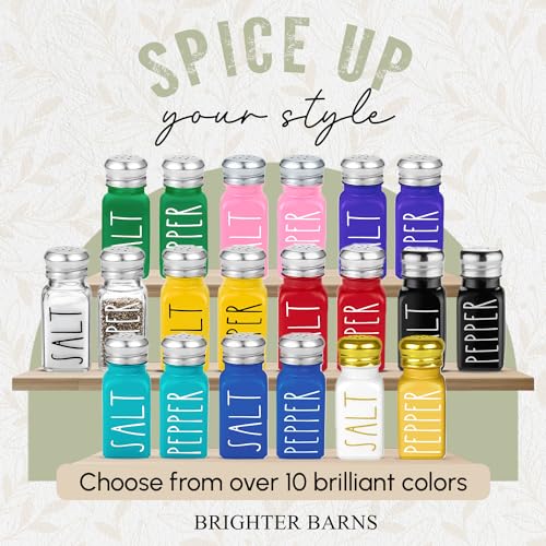Black Salt and Pepper Shakers Set by Brighter Barns