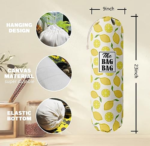 C 1 Lemon Grocery Bags Holder & Organizer