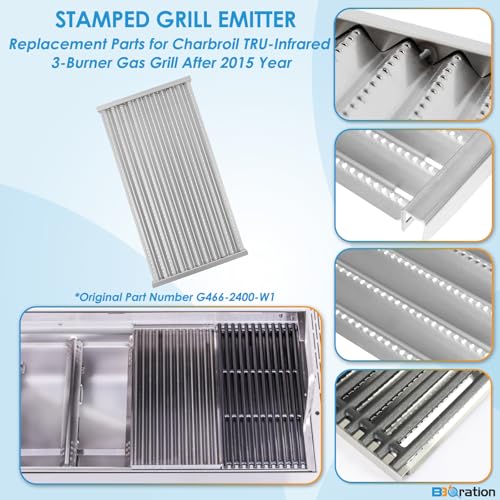 17" Grill Grates and Emitter for Charbroil TRU Infrared 3
