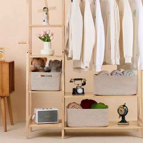 Large Storage Baskets for Organizing (4 Count)