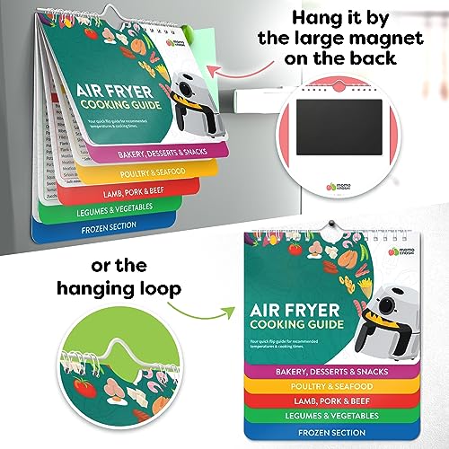 Air Fryer Cheat Sheet Magnets Booklet