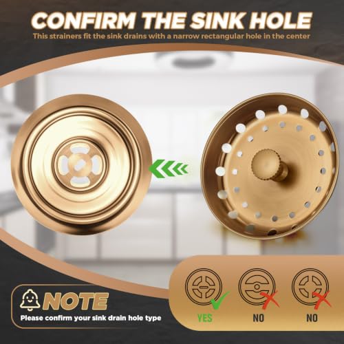 3 Pcs Sink Plug Stopper Disposal Drain Strainer (3 Count)