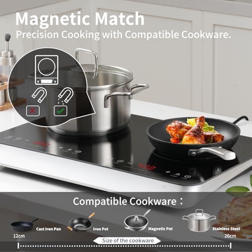 Portable Induction Cooktop 2 Burner