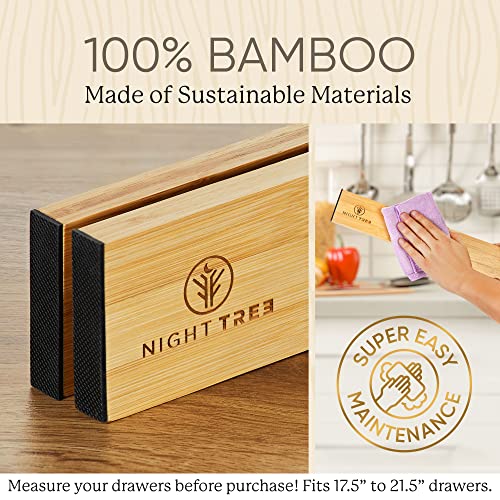 Expandable Bamboo Drawer Dividers (4 Count)