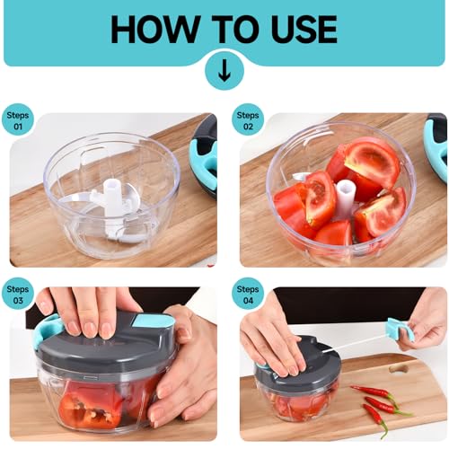 Manual Food Processor Vegetable Chopper