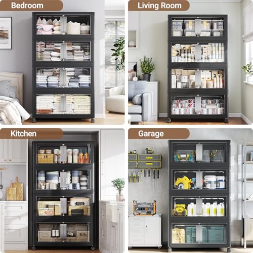160QT Stackable Storage Bins with Lids