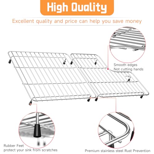 29.12"x14.7" Stainless Steel Sink Rack for Kohler K