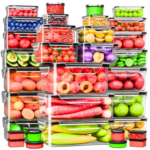 66 Pcs Food Storage Containers with Lids Airtight (31 Count)