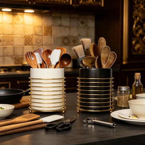 Utensil Holder for Kitchen Counter Large Cooking Utensil Holder