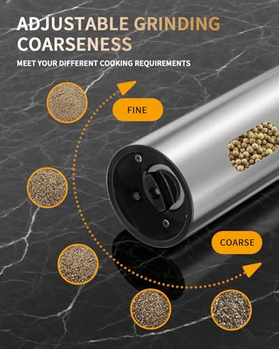 Rechargeable Electric Salt and Pepper Grinder Set