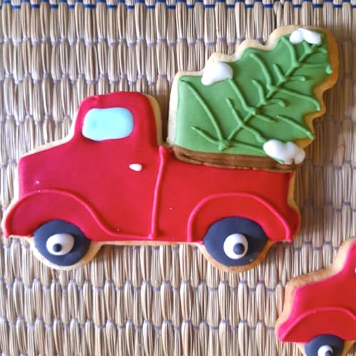 Christmas Ornament Cookie Cutters 4Pcs for Baking Decorating (4 Count)