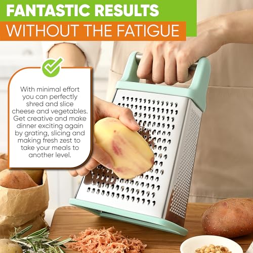 Stainless Steel XL Cheese Grater for Kitchen