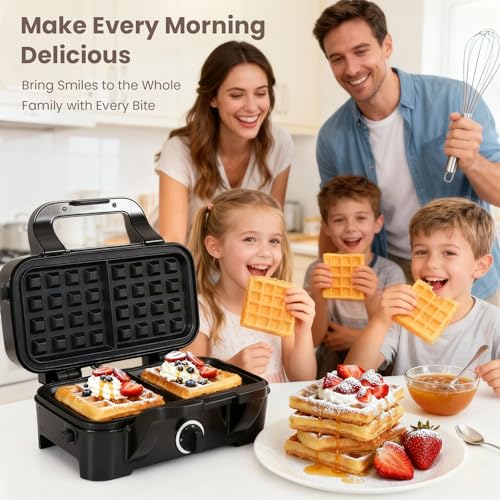 Waffle Maker with Removable Plates