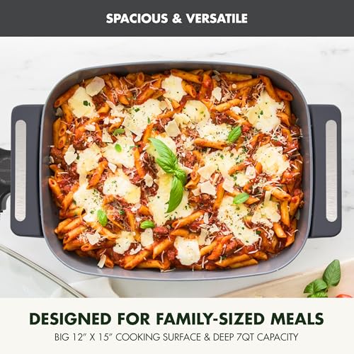 Advanced 12” X 15” Electric Skillet with Lid