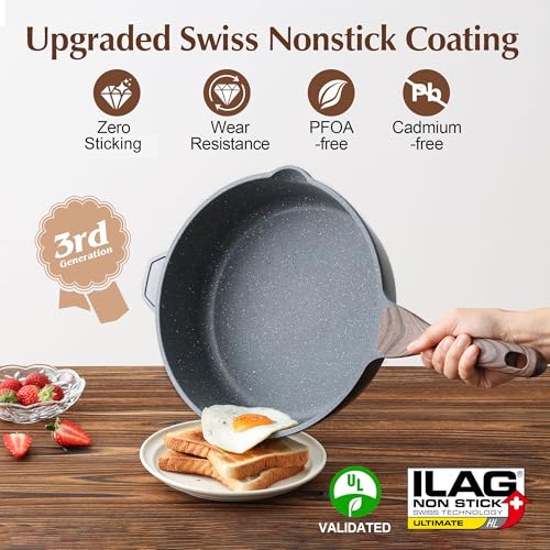 Nonstick Deep Frying Pan Skillet