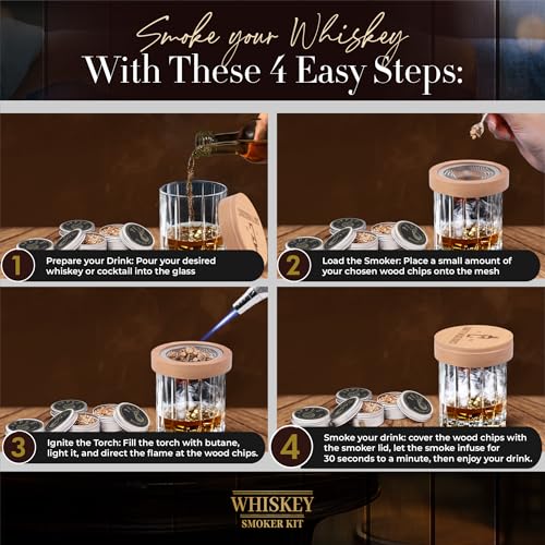 Whiskey Smoker Kit with Torch (12 Count)