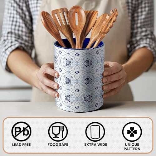 Ceramic Kitchen Utensil Holder for Countertop