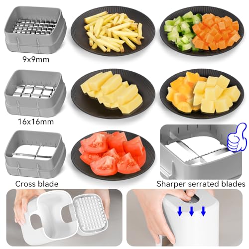 Multifunctional Vegetable Chopper White (3 Count)