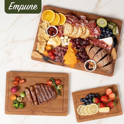Bamboo Cutting Boards for Kitchen (3 Count)