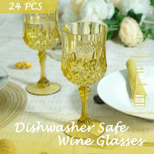 100Pack Plastic Wine Glasses (100 Count)