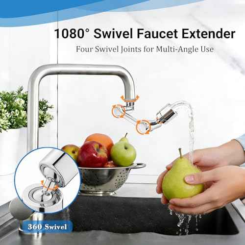 1080° Swivel Faucet Extender