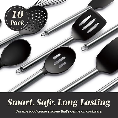 Silicone Cooking Utensils (10 Count)