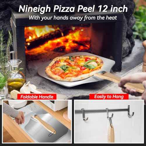 20''Pizza Stone for Oven and Grill with Pizza Peel