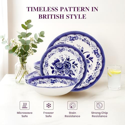 12 Piece Porcelain Dinnerware Set for 4