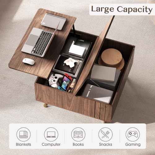 Lift Top Coffee Table with Storage for Living Room