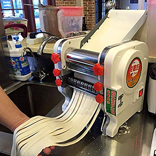 Hengwei 750W 110V Stainless Steel Commercial Electric Noodle Making Pasta Maker Dough Roller Noodle Cutting Machine